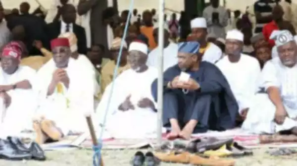 Photos: Bola Tinubu, Oba Akiolu, Lagos Speaker Obasa, Others At Lagos Eid Prayer Ground